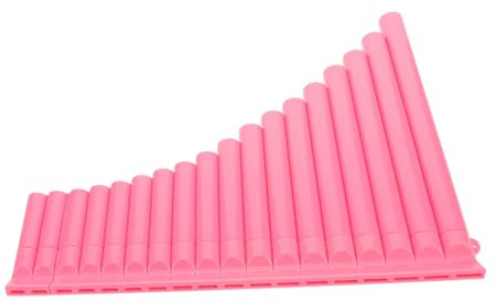 Abaodam Plastic Pan Flute Starter for Beginners with 16 Pipes, Pink Abs Material, Sound Quality, Versatile Use in School Concerts and Educational Settings