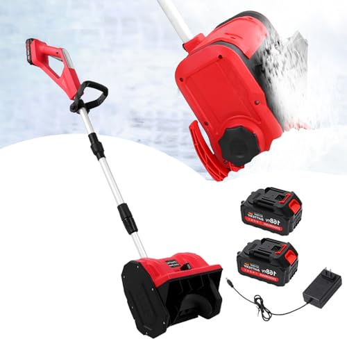 Pala da Neve Elettrica Leggera 21V – Soffiatore di Neve Senza Fili per Neve Leggera, Compatto e Facile da Usare, Per Piccole Aree e Uso Domestico