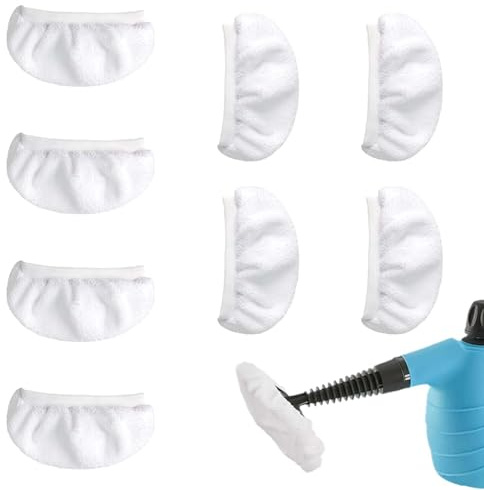 Zovator Panni universali di ricambio per scopa a vapore, confezione da 8 panni lavabili in microfibra riutilizzabili per Bissell Steam Shot, PurSteam, Wagner Spraytech, Comforday, accessori per