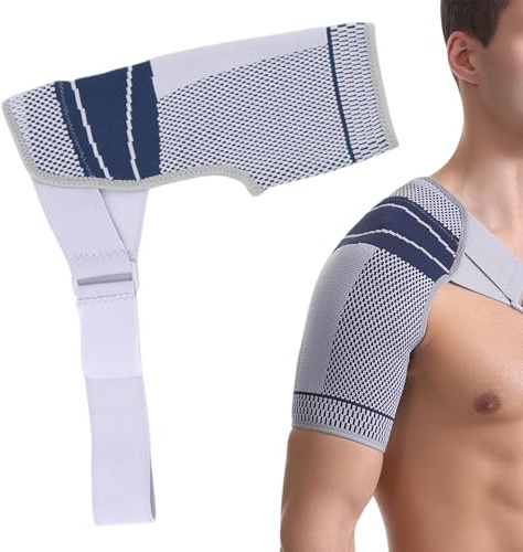 Attelle d'épaule pour hommes et femmes, manchon de compression d'épaule respirant et réglable pour soulager la douleur de la coiffe des rotateurs déchirés, prévention des luxations tensions, at