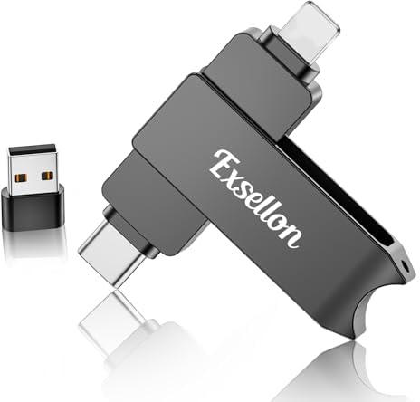 Exsellon 128GB Chiavetta USB per Phone/Pad/Android/PC