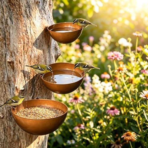 Regenfänger Gartenstecker Rost Gartenstecker Metall Gartendeko für Draußen Insektentränke Garten Naturrost 60cm Rostiger Beetstecker Topfstecker (E)