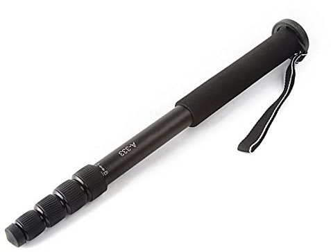 MASUNN Manbily A-333 Portable 65 Inch Travel Aluminum Tripod Walking Stick Monopod For Dslr Camera