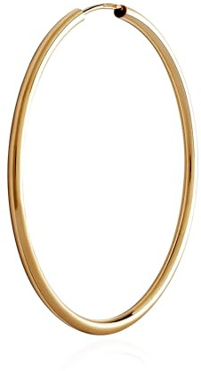 NKlaus Creolen aus 585er Gelbgold, runder Ohrschmuck, Ø 40mm, 1 Stück