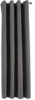 Gardinenbox Vorhang Blickdicht »Newyork« Dunkelgrau HxB 160x140 cm 1er-Pack Thermo-Gardine Verdunkelungsvorhang Blackout Ösen schalldämmend ÖKOTEX UV-Schutz Raffhalter, 201920600