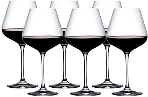 ZRDSZWZ Juego de copas de vino fiables y duraderas, copas de vino tinto fino, aptas para inauguración de la casa, 600 ml (color: 6)