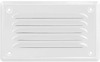 Adgo - Griglia aerazione rettangolare - Griglia ventilazione in acciaio zincato - 16,5x10 cm - Griglia di ventilazione con zanzariera - Griglie aerazione - la ventilazione - ripresa aria