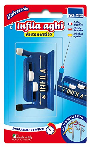 PARODI & PARODI Macchina infila aghi manuale automatica per aghi grossi e fini, accessorio per cucito macchina infila ago per macchina da cucire, portatile e leggera, made in Italy, Parodi&Parodi, 690