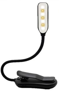 2 in 1 BookLight LED Dimmable Reading Light Clip on Book, Long Life Battery, Rechargeable Clip on Reading Light with 3 Brightness Modes (Warm, White & Mixed) for Reading, Bedside, Travel, Tablet