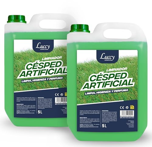 Limpiador Césped Artificial 10 Litros | Nueva Formulación Más Concentrado | Limpiador para Césped Elimina Olores, Orina y Suciedad | Higienizador Concentrado