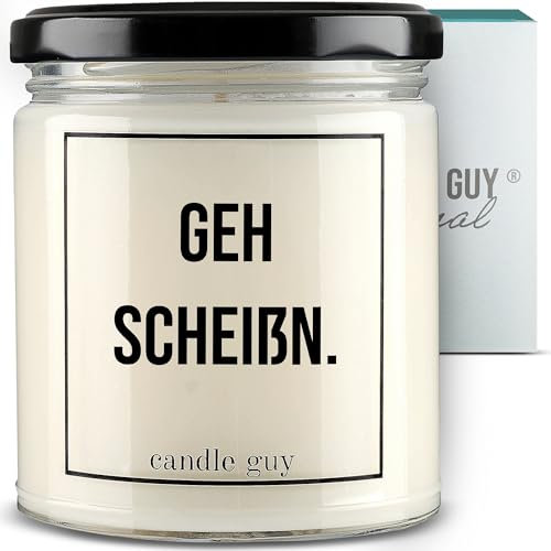 candle guy Duftkerze im Glas [Brennzeit 70h] - Duft-Kerze handgemacht mit Spruch | Freches Geschenk für Frauen, Freundin, Geburtstag | 100% Sojawachs, schöne natürliche Düfte mit ätherischem Öl