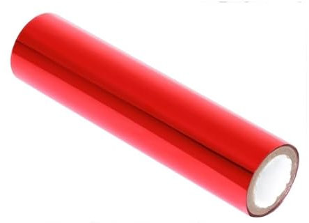 Heißprägefolie, 3 m x 1 Rolle, weiße Farbe, wärmeaktivierte Folie, Heißfolienrollen, Heißprägefolie, Papier, holografische Wärmeübertragung, DIY, Handwerk (Farbe: Rot)