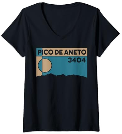 Pico de Aneto Skitour Hike Pirineos Maladeta Senderismo Regalo Camiseta Cuello V