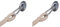 AMAZONAS Stabiler Wandhaken mit Karabiner für Hängematten Easy+ bis 200kg (Packung mit 2)