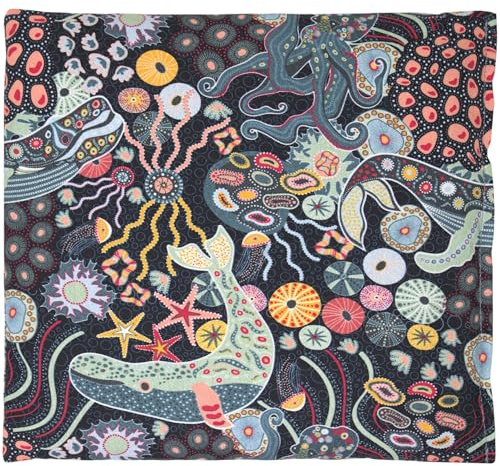 Cojín de semillas de colza (24 x 24 cm, tejido orgánico bajo el agua). Cojín térmico