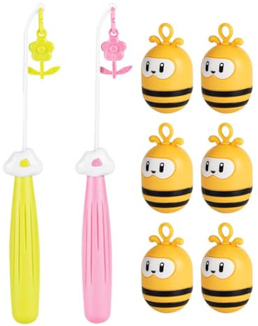 Fischspielzeug für Kinder,Spielzeug-Angelrute | Interaktives Cartoon-Angelspielzeug,Interaktives 2-in-1-Spiel-Angelset, 6 Wackelfische und 2 magnetische Teleskopruten für und Mädchen