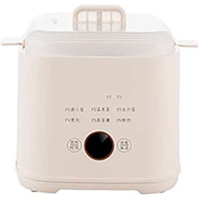 HmLotd Cocedor de Huevos Mini cocedor de Huevos Cocedor de Huevos de 250 vatios - Capacidad para 5 Huevos, Tres Modos Tiempo reservable Control preciso de Temperatura Almacenamiento Compacto para Uso