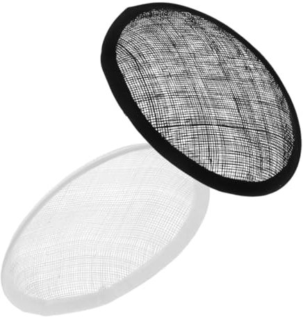 SEWACC 2stücke Teardrop Sinamay Hut-Basis Für -hutgestaltung Runde Atmungsaktive Kopfbedeckung Für Fascinator-projekte