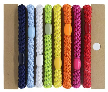 CXNXFD 8 Stück elastische Haargummis für Damen, Baumwolle Kleinkind Haargummis für Mädchen und Kinder Dicke nahtlose Haargummis für lockiges, schweres und langes Haar