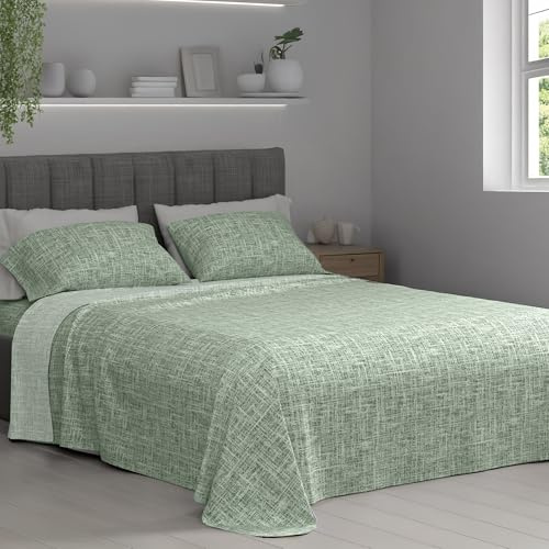 Dorian Home- Set Lenzuola Matrimoniale Cotone 100% Puro, Completo Lenzuola Matrimoniali Sopra 245x290, Lenzuolo con Angoli Sotto 180x200, Federe Cuscino Letto 50x80, Completo Letto Morbido Certificato