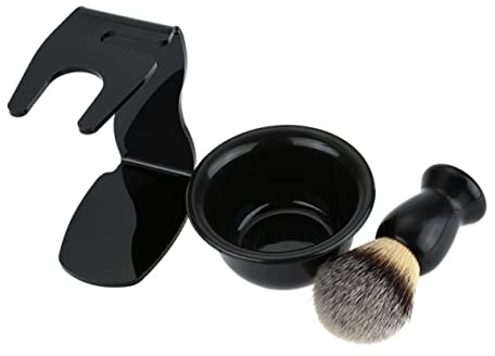 Healeved Set Spazzole Per Barba in Plastica e Nylon, Piccolo e Leggero, Portaoggetti Per Pulizia e Conservazione, Per Cura Personale a Casa
