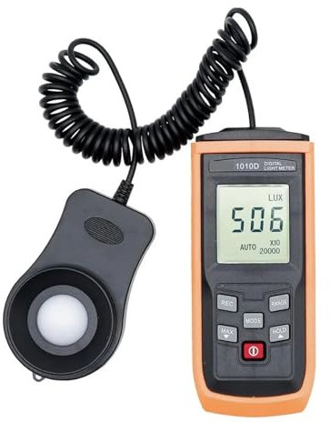 Luxmetro Esposimetro Digitale, Misuratore di luce digitale portatile LCD Fotometro Fotografia Luminometro Max Min 0-200000 LUX Fotometro Illuminamento Tester luxometro per luci a LED e misuratore di p