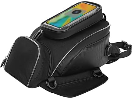 MOOWI Motorcycle Tank Bag for Tiger 1200 Rally Triumph Tiger 900 Rally Rally Pro, Waterproof Adjustable Motorbike Tank Bag Motorcycle Touring Navigation Luggage Bag Motorcycle Gas Tank Bag