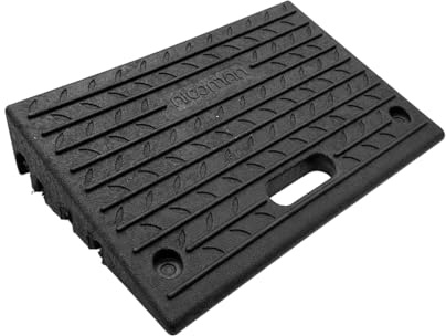 Nicoman Rubber Kerb Ramps, Multiuse Curb Ramp for Vehicles, Wheelchairs, Bikes, Strollers, Pet Mobility and Disabled Chair & Dog (Pack of 1)