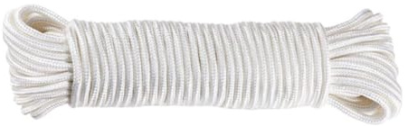 BAZEITFLOW 6mm Nylon Fahnenmast Hebeseil 24m Lang Wetterbeständig Langlebiges Camping Und Wäscheleine Seil Für Standardfahnenmasten