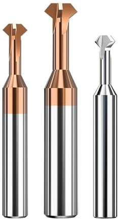Chamfering Cutter Front Back Deburrer Double Angular Inner Chamfer For Metal Hole Internal Burr Removal(2x8x4x505,10 PCS)