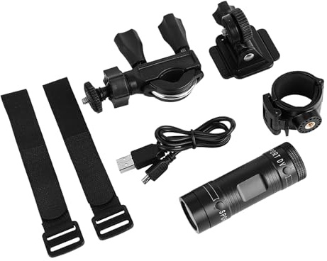 Akozon Mini Cámara de Vídeo Portátil Full HD 1080P Impermeable para Bicicleta, Deportes Al Aire Libre, DV, Cámara de Moto