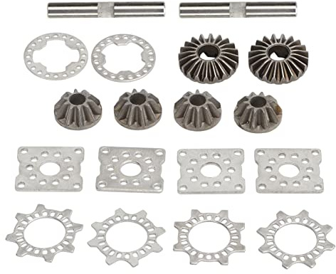 Lylithuif RC Car Diff Gear Juego de Placas diferenciales Acero 20T 10T Engranajes Control Remoto Accesorios para automóvil Compatible con 6S 1/7 Mojave Kraton Notorious Outcast 1/8