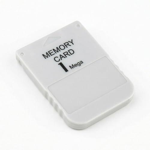 Plus jamais de perte de jeu, carte mémoire pour jeux PS1, 1 Mo, 15 blocs, compatible avec consoles PS One et PS2, accessoires Plug and Play pour systèmes rétro classiques, blanc