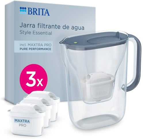 BRITA Jarra filtrante Style Essential (2.4L) 3x MAXTRA PRO PURE PERFORMANCE