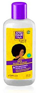 Novex Aceite Capilar AfroHair con Aceites de Ricino, Argán y Linaza para Hidratación, Ayuda a Controlar el Frizz y las Puntas Abiertas, Adecuado para Cabello Rizado y Crespo 200 ml