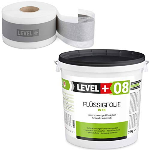 Dichtset Bandset 25 Kg Flüssigfolie 25m Dichtband Abdichtung Bandset Abdichtungsset Dusche Bad SET48