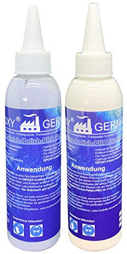 Dipoxy - Cutting/Finish Polierpaste Set bestehend aus 1x150g Finish Polish und 1x150g Cutting Polish Pro Polierpaste