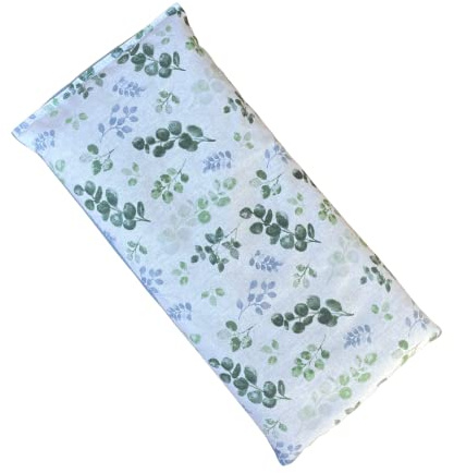 Microwave Heating Pad, Microwavable Hot Pack with Flax Seed and Dried Herbs or Unscented, Aromatherapy Pillow, Cold Compress or Ice Pack, 3 Sizes, Soft Floral Fabric