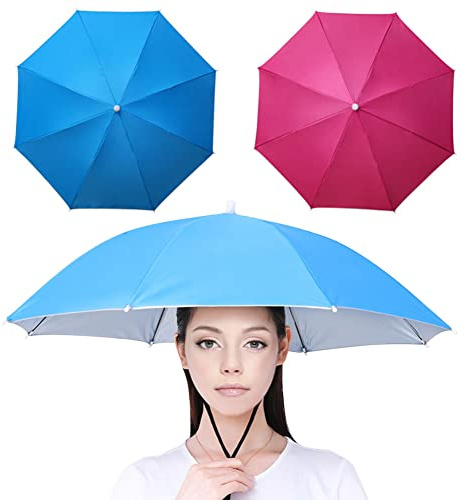 Yangshine, 2 cappellini con fascia elastica, per pesca all'aperto, pieghevoli, Colore #1, 69 cm