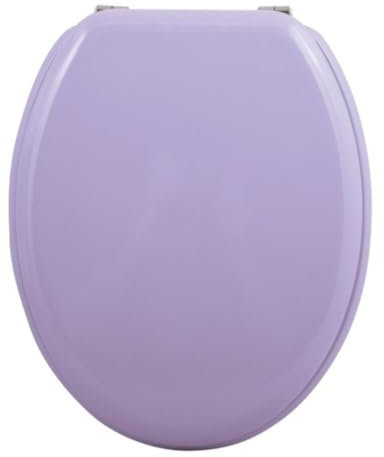 MSV Abattant WC MDF CLÉO Lavande - Charnières INOX