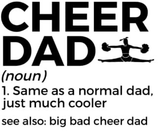 Cheer Dad Notebook: Gift Idea for cheerleader | Cheerleading Journal | College Ruled Lined Pages Book for Boys Girls Women Men (6x9 inches) | 110 pages