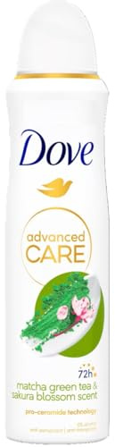 6er Pack - Dove Deospray Advanced Care - Matcha Green Tea & Sakura Blossom - 150ml
