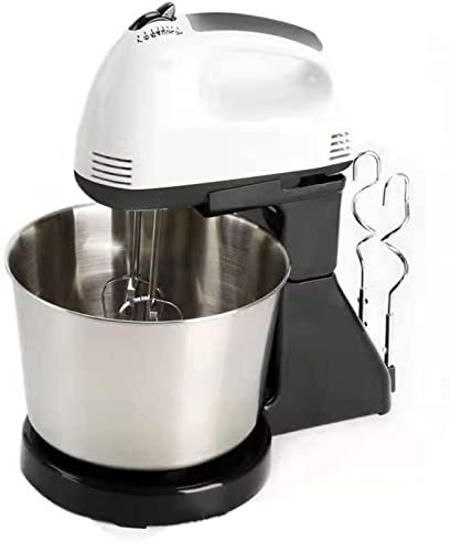 Impastatrice Elettrica, 2 in 1 100W Dissipazione Rapida del Calore Impastatrice Per Torta Impastatrice Per Pane Impastatrice da Cucina con Ciotola Per Glassare Spina Europea 220V
