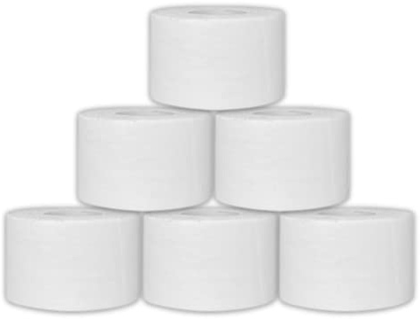 Cinta Adhesiva Deportiva 3,8 cm x 10 m Sport Tape | 6 Rollos Blanco | LA MISTT Venda No Elástica Crossfit Esparadrapo Escalada Balonmano Fútbol Voleibol