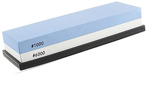 ISCBAFYX Aiguiseur de Couteaux avec Pierre à aiguiser latérale pour Cuisine, Pierre à aiguiser, Pierre à Huile, Outil d'affûtage 240/600/800/1000/3000/6000 (Couleur : 1000 6000 Grain)