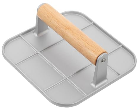 PRETYZOOM Prensa para Hamburguesas De Aluminio Herramienta para Aplastar Hamburguesas Molde Manual De Carne Gadget De Cocina Compacto BBQ y Parrillas