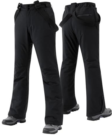 Skihose Damen Weiß - Schneehose Damen Extra Lang - Farblich Abgestimmte Winddichte Snowboardhose wasserdichte Warme Atmungsaktive Skihosen Winter Ski Snowboard Hose Outdoorhose Winterhose