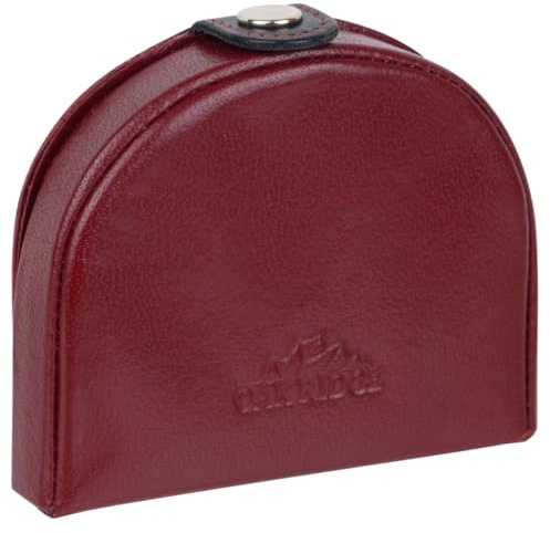 Oakridge Leather Mens Two Tone Coin Tray - Red/Black