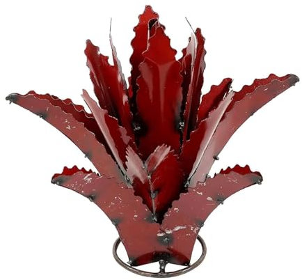 Statue de Jardin Tequila Sculpture Rustique en métal Agave Plante Statue Jardin Cour Art Statue extérieur Patio pelouse Ornement décor