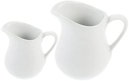 OFFSCH Brocca in Ceramica Per Latte E Caffè Piccola Bricco Per Panna E Sciroppo Design Liscio E Pratico Per Bar E Casa Facile Da Pulire E Riutilizzare